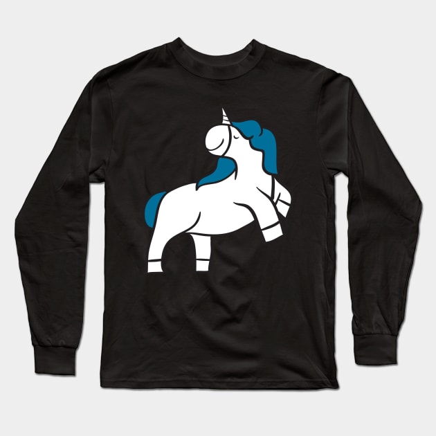 Unicorn In Daily Life Long Sleeve T-Shirt by KsuAnn